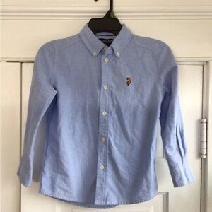 U S Polo Assn. Boys Light Blue Oxford Shirt